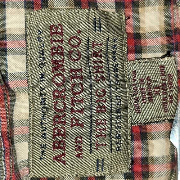 Vintage. 90s. Abercrombie and Fitch. The Big Shirt. Button- up.  Men's size XL - Picture 2 of 16